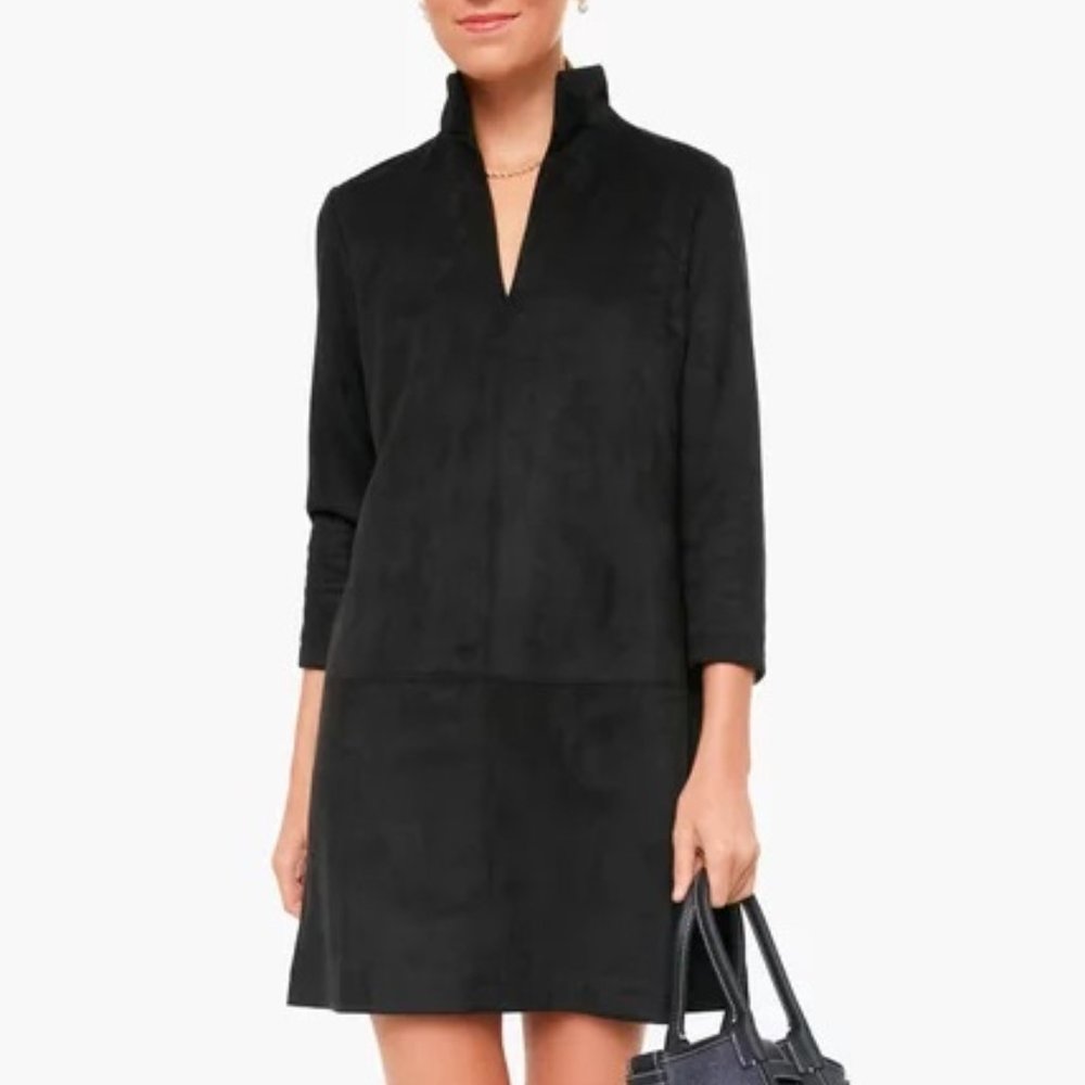 Tuckernuck Black Suede Stretch Clifton Dress NWT XS and S